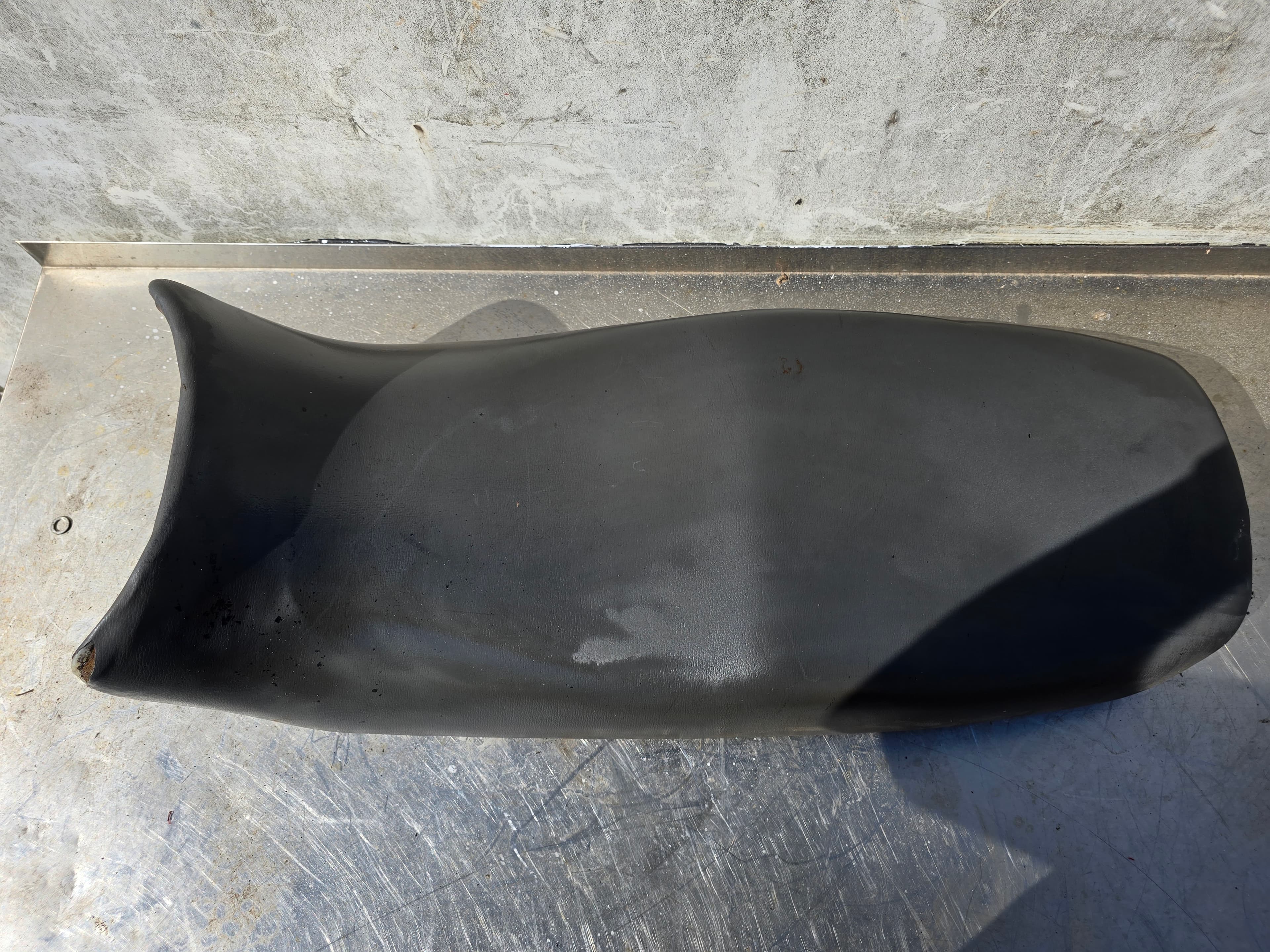 Full top-down view of the motorcycle seat.