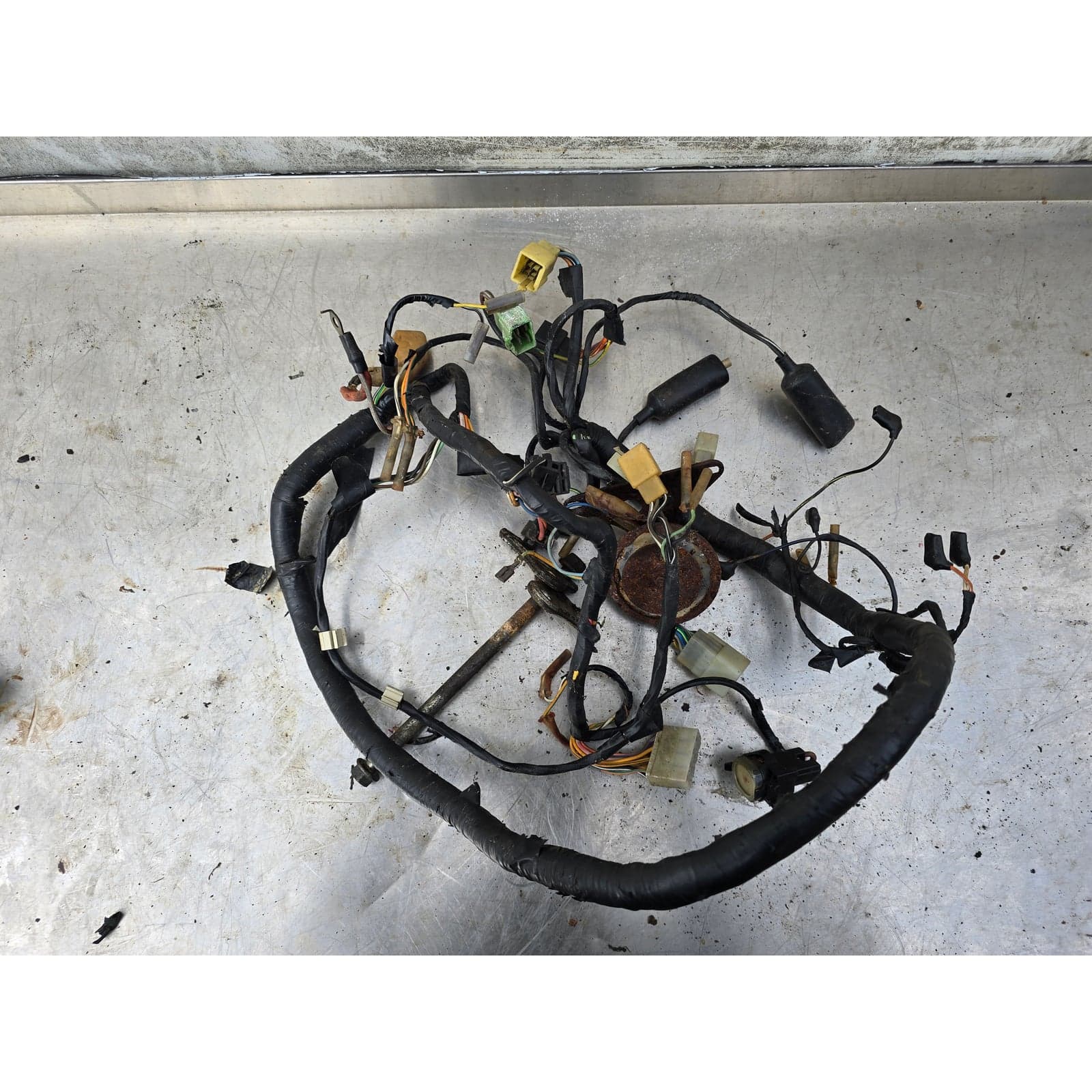 Main electrical wiring loom for Suzuki GSX-R Slabside motorcycles.