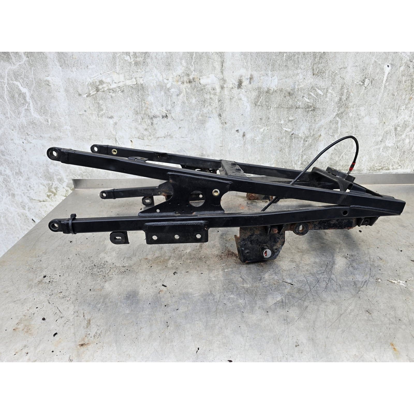 Overall view of the Triumph Sprint 955i rear subframe.